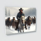 Cowboy Snow 39 Wall Art