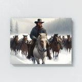 Cowboy Snow 39 Wall Art