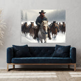 Cowboy Snow 39 Wall Art