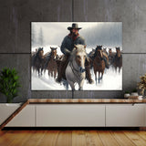 Cowboy Snow 39 Wall Art