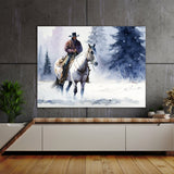 Cowboy Snow 47 Wall Art