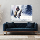 Cowboy Snow 47 Wall Art