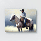 Cowboy Soft Delicate Horseback 4 Wall Art