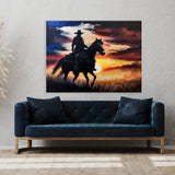 Cowboy Sunset 40 Wall Art