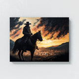 Cowboy Sunset 45 Wall Art