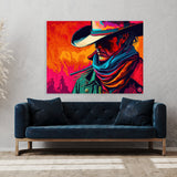 Cowboy Vibrant Pop 21 Wall Art