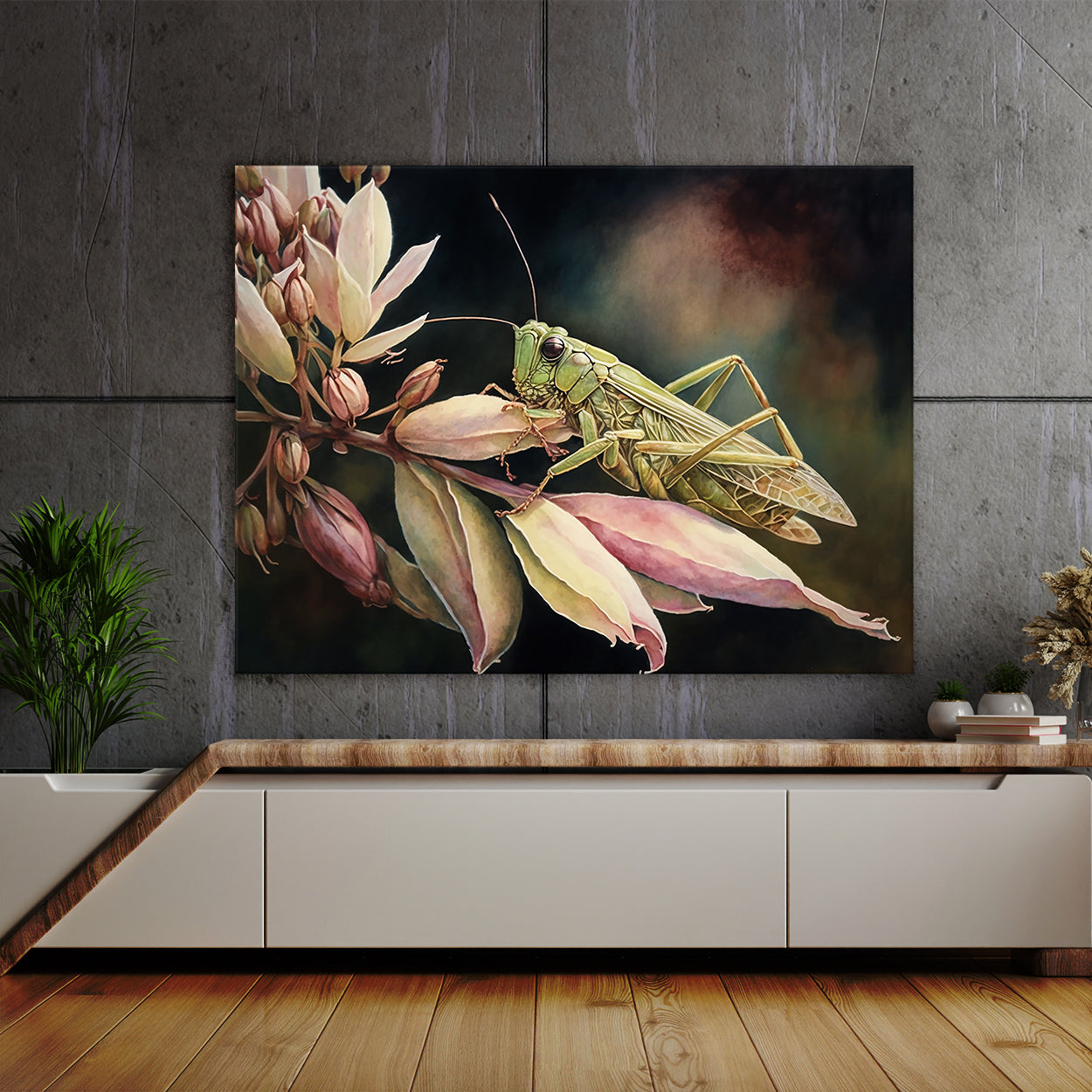 Cricket Watercolor Flower 13 Wall Art