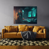 Cyberpunk Cybercriminal High 8 Wall Art