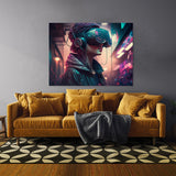 Cyberpunk Explore Simulated 6 Wall Art