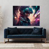 Cyberpunk Explore Simulated 6 Wall Art