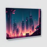 Cyberpunk Futuristic Cityscape 1 Wall Art