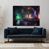 Cyberpunk Neon Lights 3 Wall Art