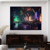 Cyberpunk Neon Lights 3 Wall Art