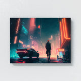 Cyberpunk Neon Skyscrapers 15 Wall Art