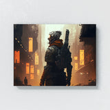 Cyberpunk Soldier Post 23 Wall Art