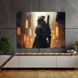 Cyberpunk Soldier Post 23 Wall Art