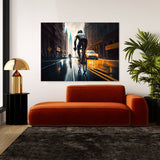 Cycling Cyclist City Street 22 Wall Art