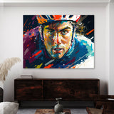 Cycling Vivid Portrait 24 Wall Art