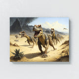 Dinosaur Allosaurus Hunting 30 Wall Art