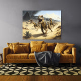 Dinosaur Allosaurus Hunting 30 Wall Art