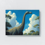 Dinosaur Brachiosaurus Forest 24 Wall Art