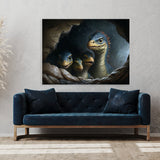 Dinosaur Cave Rainstorm 8 Wall Art