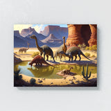 Dinosaur Dinosaurs Desert 15 Wall Art