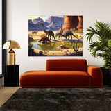 Dinosaur Dinosaurs Desert 15 Wall Art