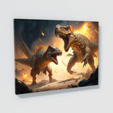 Dinosaur Dinosaurs Fighting 7 Wall Art