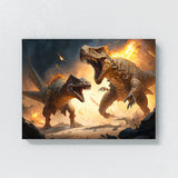 Dinosaur Dinosaurs Fighting 7 Wall Art