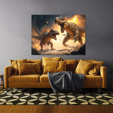 Dinosaur Dinosaurs Fighting 7 Wall Art