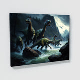 Dinosaur Dinosaurs River 26 Wall Art