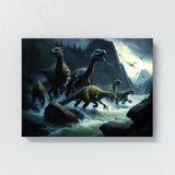 Dinosaur Dinosaurs River 26 Wall Art