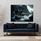 Dinosaur Dinosaurs River 26 Wall Art