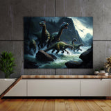 Dinosaur Dinosaurs River 26 Wall Art