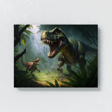 Dinosaur Jungle Attack 5 Wall Art