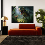 Dinosaur Jungle Attack 5 Wall Art