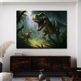 Dinosaur Jungle Attack 5 Wall Art