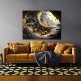 Dinosaur Prehistoric Cave 19 Wall Art