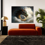 Dragon Art Dragon Clouds Mist 5 Wall Art