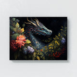 Dragon Art Dragon Flowers 6 Wall Art