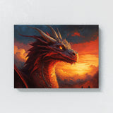 Dragon Art Fiery 26 Wall Art