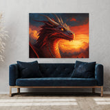 Dragon Art Fiery 26 Wall Art