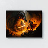 Fantasy Fiery Knight 26 Wall Art