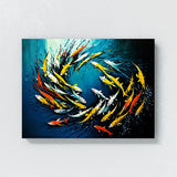 Fish Vibrant Abstract 10 Wall Art