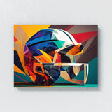 Football Abstract Helmet 3 Wall Art