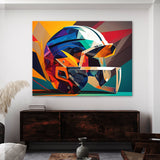 Football Abstract Helmet 3 Wall Art