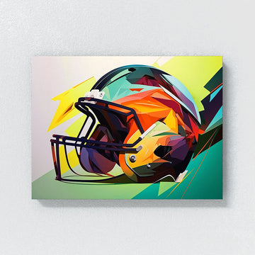 Football Abstract Helmet 4 Wall Art