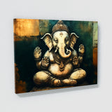 Ganesha Art Encaustic 7 Wall Art