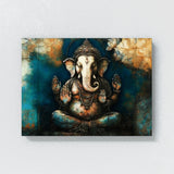 Ganesha Art Encaustic 8 Wall Art